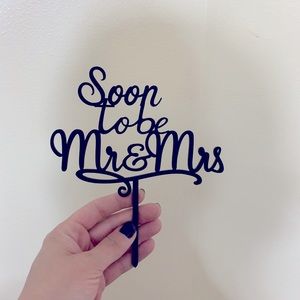 Engagement Cake topper